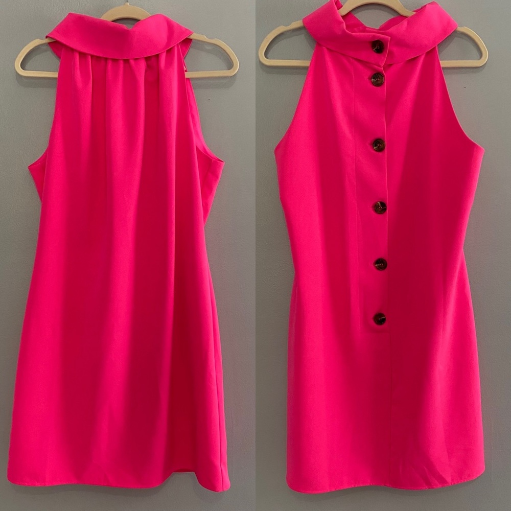 Sail to Sable Pink High Neck Dress